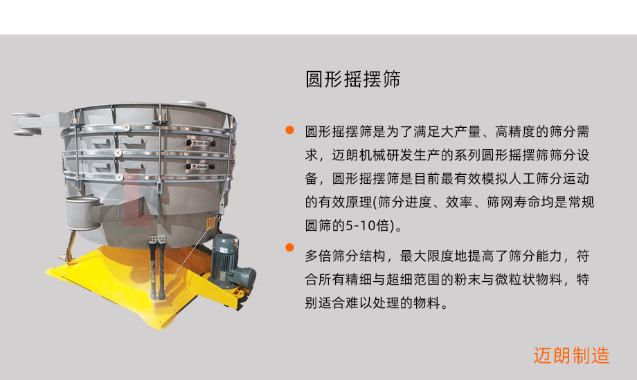 圆形摇摆筛概述